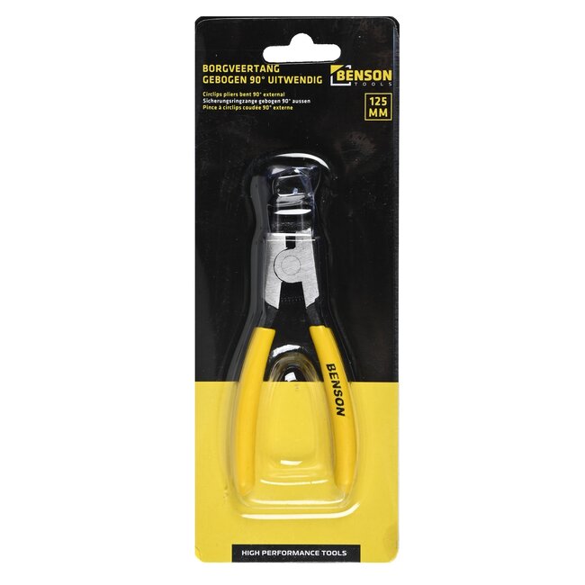 Benson Borgveertang - Gebogen 90 Graden - Uitwendig - 125 mm - Geel