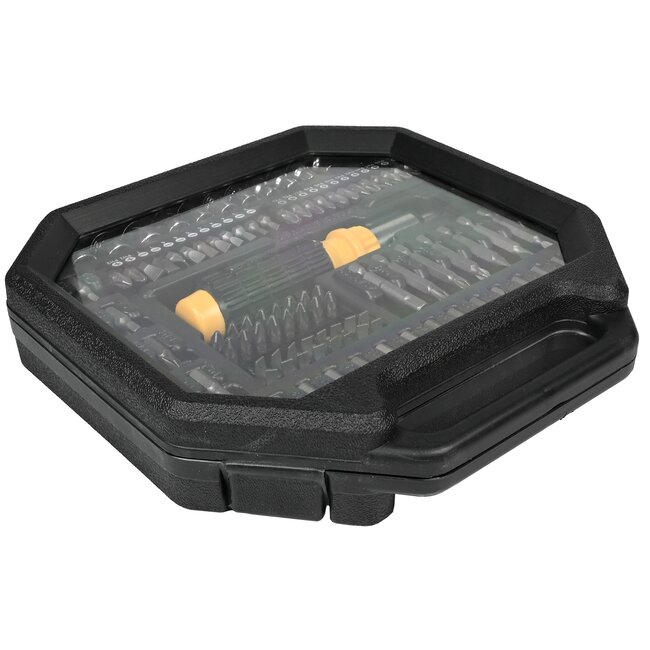 Benson Compacte schroevendraaier- en doppen set - 101 delig - met ratel en bithouder