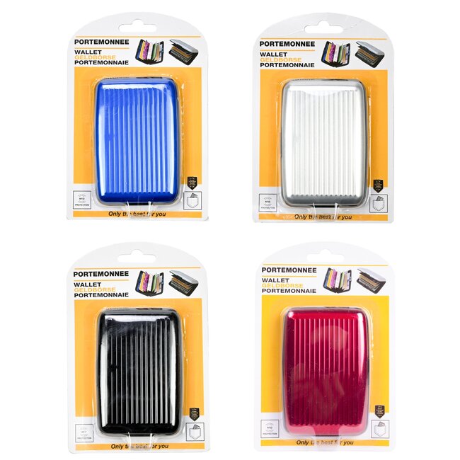 Benson Creditcardhouder - Aluminium - Compact - 7 vakken - Assorti
