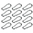 Benson Set karabijnhaken - Ø 5 x 50 mm - zilver - 12 stuks