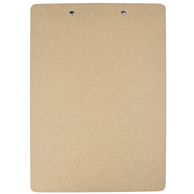 Benson Stijlvol houten klembord - A4 formaat - ergonomisch ontwerp - met ophangpunt - 230 × 320 mm