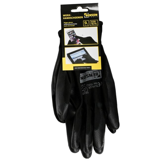 Benson Winterhandschoenen - Touchscreen - Waterdicht - XL - Zwart