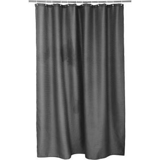 Benson Modern douchegordijn - waterafstotend polyester - grijs - 180 x 200 cm - inclusief 12 haken