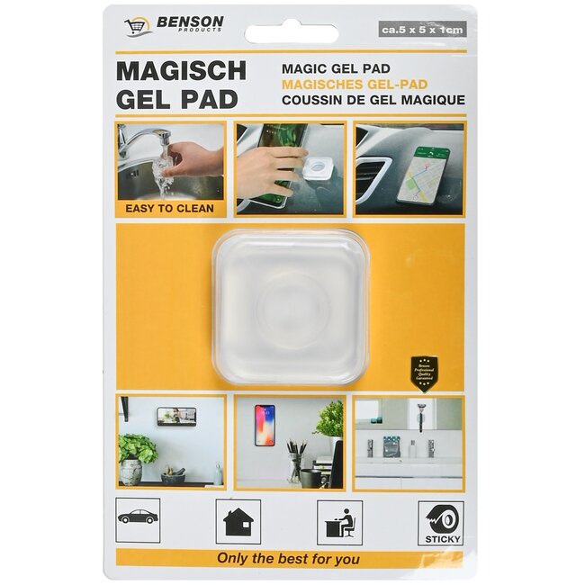 Benson Super klevende gel pad - herbruikbaar en afwasbaar - mix design