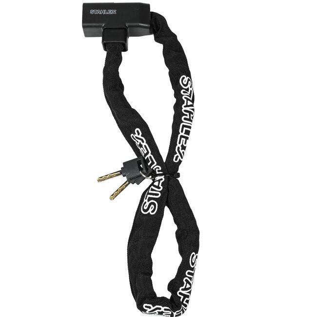 Benson Kettingslot - Zwart - 6 mm dik - 1000 mm lang - Inclusief 2 veiligheidssleutels