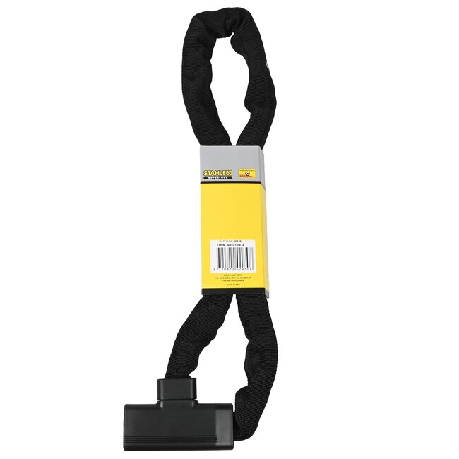 Benson Kettingslot - Zwart - 6 mm dik - 1000 mm lang - Inclusief 2 veiligheidssleutels