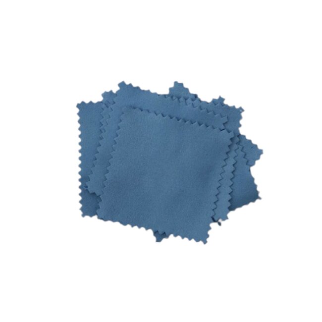 Merkloos Leesbrildoek - Schoonmaakdoek - Blauw - 10 Stuks