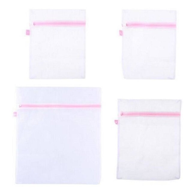 Lifetime Waszak set - Bescherming kwetsbare kleding - 4 stuks - Verschillende maten - Wit