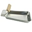 BBQ Collection RVS Barbecuepan - Houten Handvat - Vetafvoer Gleuven - 25x16 cm