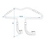 ProPlus Auto kledinghanger - universeel - chroomstaal - eenvoudig te installeren - 43 cm breed