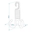 ProPlus Dubbele hoofdsteun hangers - multifunctioneel - zwart - set van 2