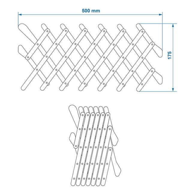 ProPlus Ventilatierooster voor autoraam - verbeterde luchtstroom - 500 x 175 mm - zwart