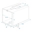ProPlus Deelbaar koppelingsslot - 110 x 110 mm - met Ø 70 mm discusslot - verzinkt staal