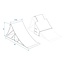 ProPlus Wielkeg met houder - kunststof - 220 x 100 x 90 mm - zwart