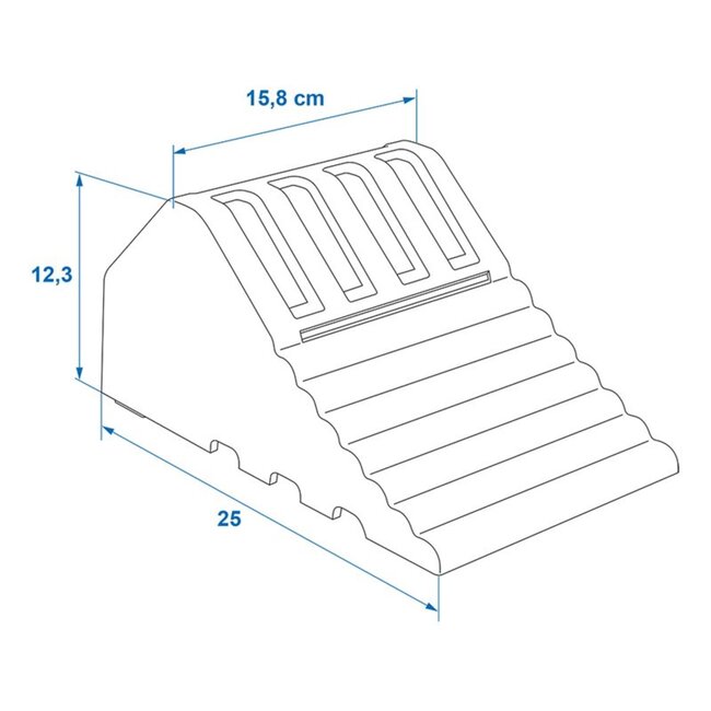 ProPlus Wielkeg met handvat - kunststof - 25 x 15.5 x 12 cm - geel