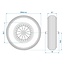 ProPlus Kruiwagenwiel - PU band - Kunststof velg - Ø 396 mm - Inclusief as