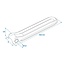 ProPlus Klepscharnier - gegalvaniseerd staal - 270 mm - zonder bouten