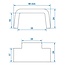 ProPlus Klepsluiting met spansluiting en veer - verzinkt - 275 x 80 mm - inclusief tegenstuk