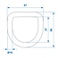ProPlus Verzinkte D-ring - Halfrond - Metaal - 56 x 57 mm - Ø 10 mm