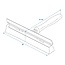 ProPlus Raamtrekker - 2-in-1 - Houten handgreep - 20 cm breed - 15 cm steel