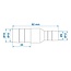 ProPlus Slangreduceerstuk - Recht - Ø 19 x 12 mm - Wit - Set van 2