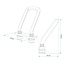 ProPlus Sjorbeugel - staal - 800 kg trekkracht - 150 graden gehoekt - 60 x 110 mm