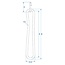 ProPlus Spanrubber - 20 cm - met S-haak - Zwart - 4 stuks
