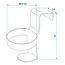 ProPlus Bekerhouders met antislip - zwart - set van 2 - 70 mm diameter