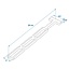 ProPlus Spanrubber - 280 x 48 mm - Zwart - 3 Gaats - Blisterverpakking