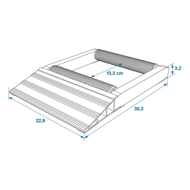ProPlus Motorfiets wielroller - staal en nylon - zwart - 225 kg capaciteit