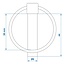 ProPlus Borgpen - Ø 6 mm - met Ø 38 mm ring - 2 stuks - robuust staal