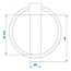 ProPlus Borgpen - Ø 8 mm - Ø 38 mm ring - 2 stuks - robuust staal