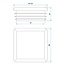 ProPlus Insteekdoppen - vierkant - 50 x 50 mm - kunststof - zwart - 4 stuks