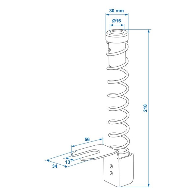 ProPlus Kabelbeschermer aanhanger - universeel - 218 mm - eenvoudig te monteren