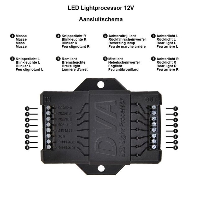ProPlus LED lichtprocessor voor aanhangwagens - 12V - probleemoplossend - eenvoudig te monteren