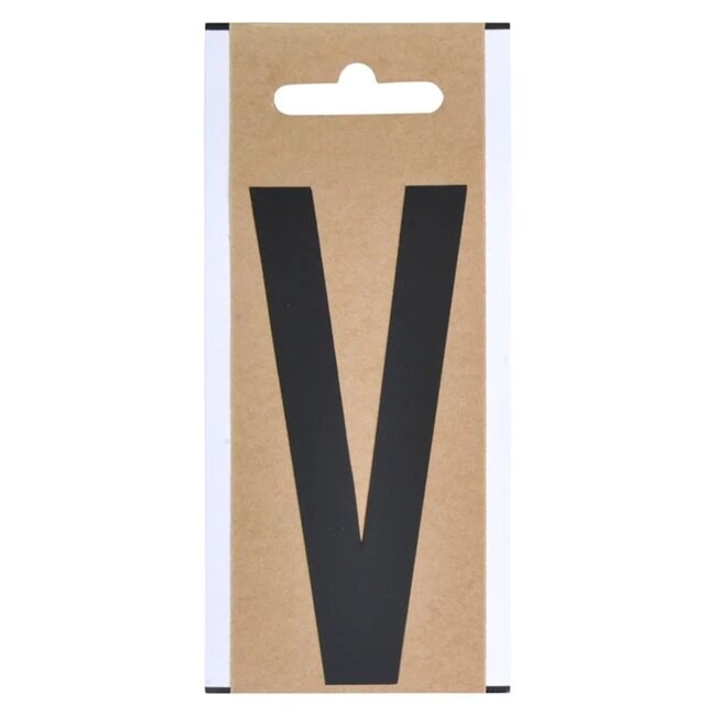 Pro Plus Letter Etiket / Sticker "V" - Hoogte 10 cm