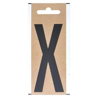 ProPlus Letter etiket/sticker "X" - 10 cm hoog - Voor boot of caravan