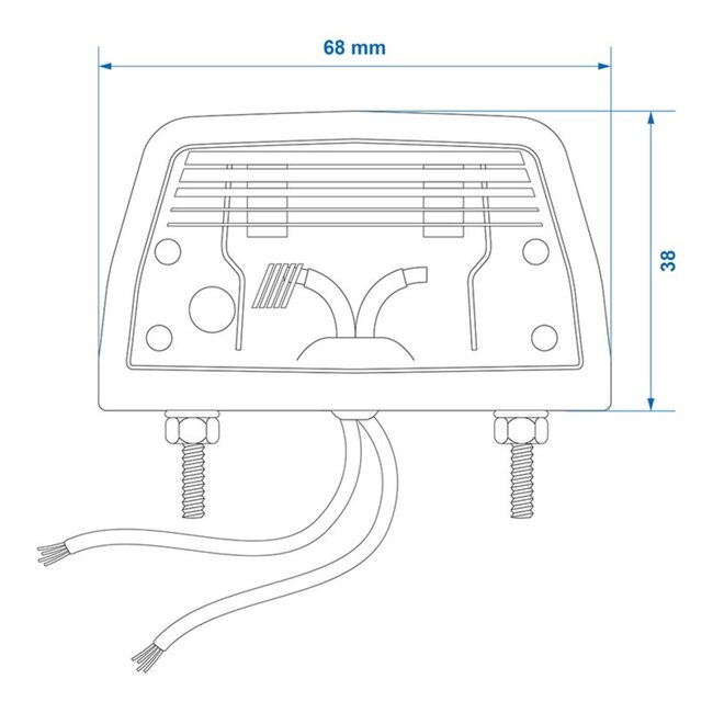 ProPlus Kentekenverlichting - E11-gekeurd - 12V - Inclusief buislampje - 68 x 38 mm
