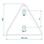 ProPlus Reflector - Driehoek - Rood - 133 x 148 mm - E4-gekeurd - Schroefbevestiging