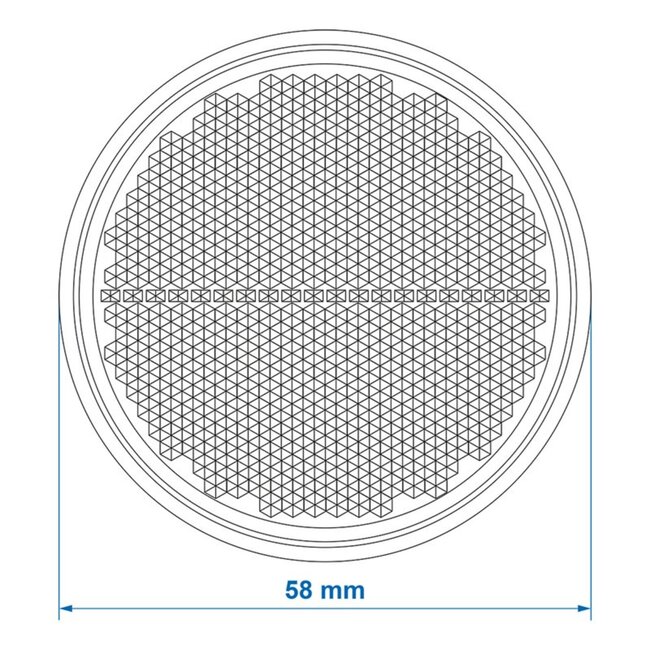 ProPlus Reflector met grondplaat - zelfklevend - rond - oranje - 55 mm