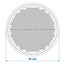 ProPlus Reflector met grondplaat - zelfklevend - rond - 55 mm - rood