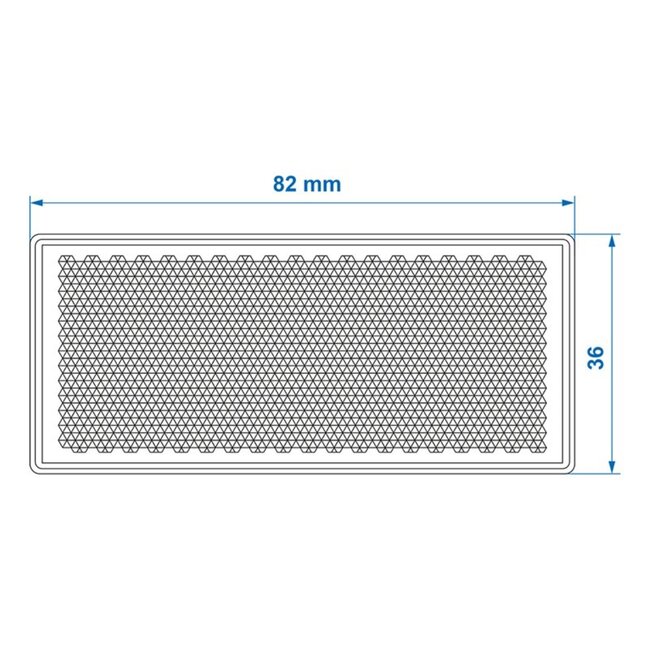 ProPlus Zelfklevende rode reflector - rechthoekig - 85 x 40 mm - 2 stuks