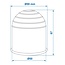 ProPlus Universele trekhaakdop - kunststof - wit - 7 cm lengte - 6 cm diameter