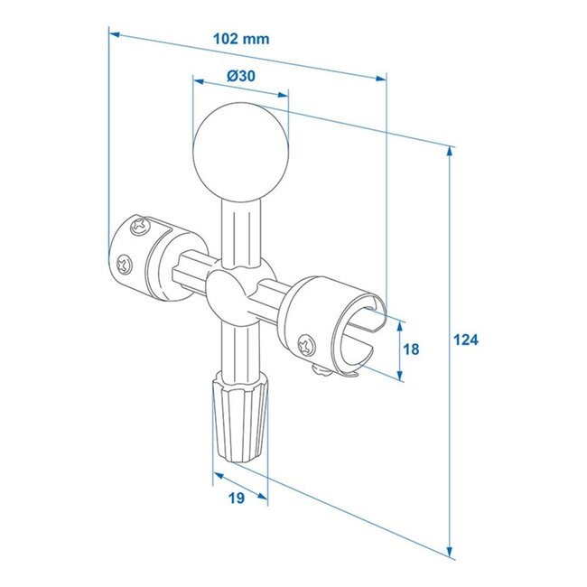 ProPlus Accupoolreiniger - 4-zijdig - Universeel - Verwijdert roest en oxidatie - 102 x 124 mm