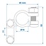 ProPlus Accupoolklem - messing en staal - binnendiameter 16-17 mm - min pool