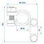 ProPlus Accupoolklem - Messing en Staal - Ø 18 mm - Pluspool