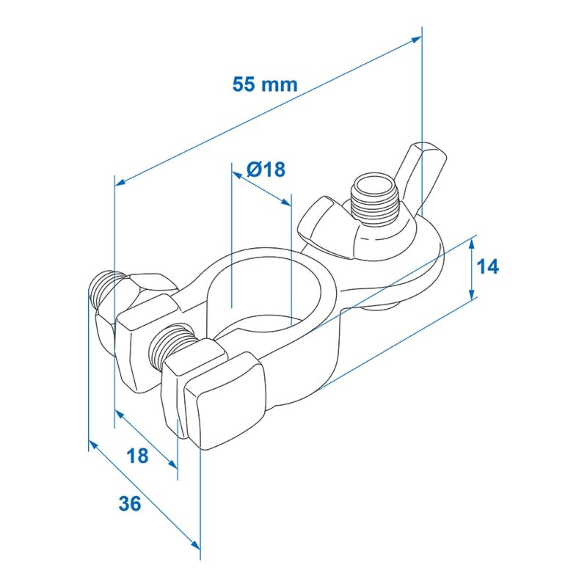 ProPlus Accupoolklemmen Set min (-) pool en plus (+) pool met ...