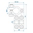 ProPlus Multifunctionele accupoolklemmen set - 12-24V - 35-50 mm² - 2 stuks