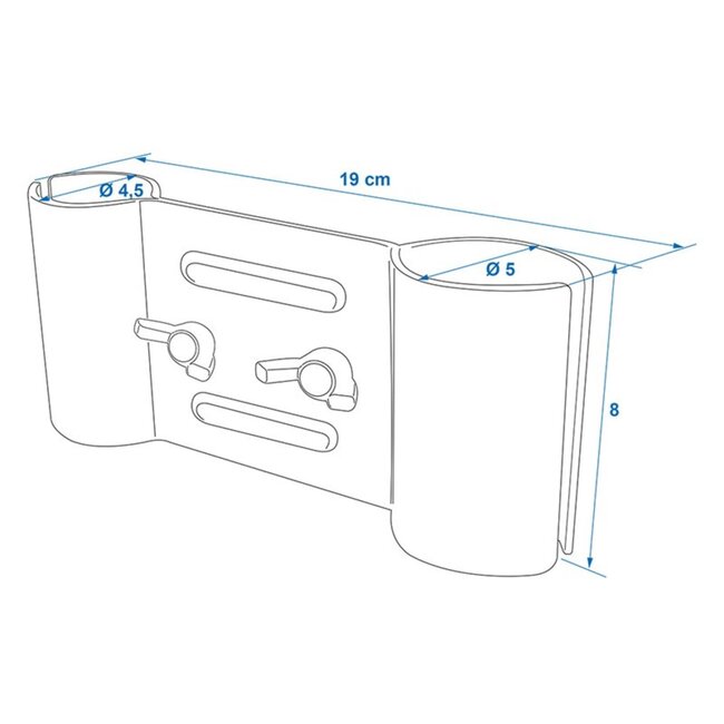 ProPlus Neuswielklem - Staal - Voor droogmolen Ø 40-50 mm