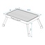 ProPlus Vouwbaar opstapje - 1 trede - metaal - antislip - 150 kg draagkracht - compact